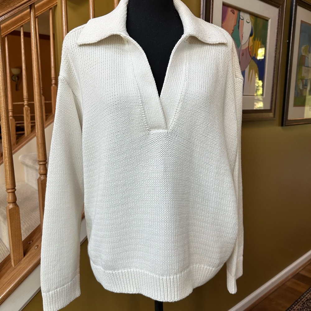 Banana Republic V-neck Johnny Collar Sweater
